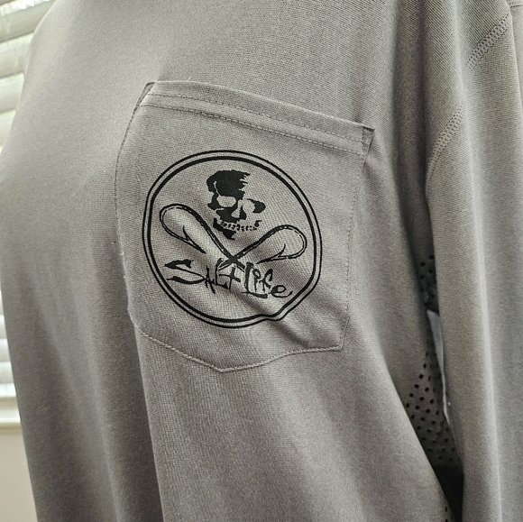 Salt life mens SLX performance shirt with gator - Picture 3 of 7